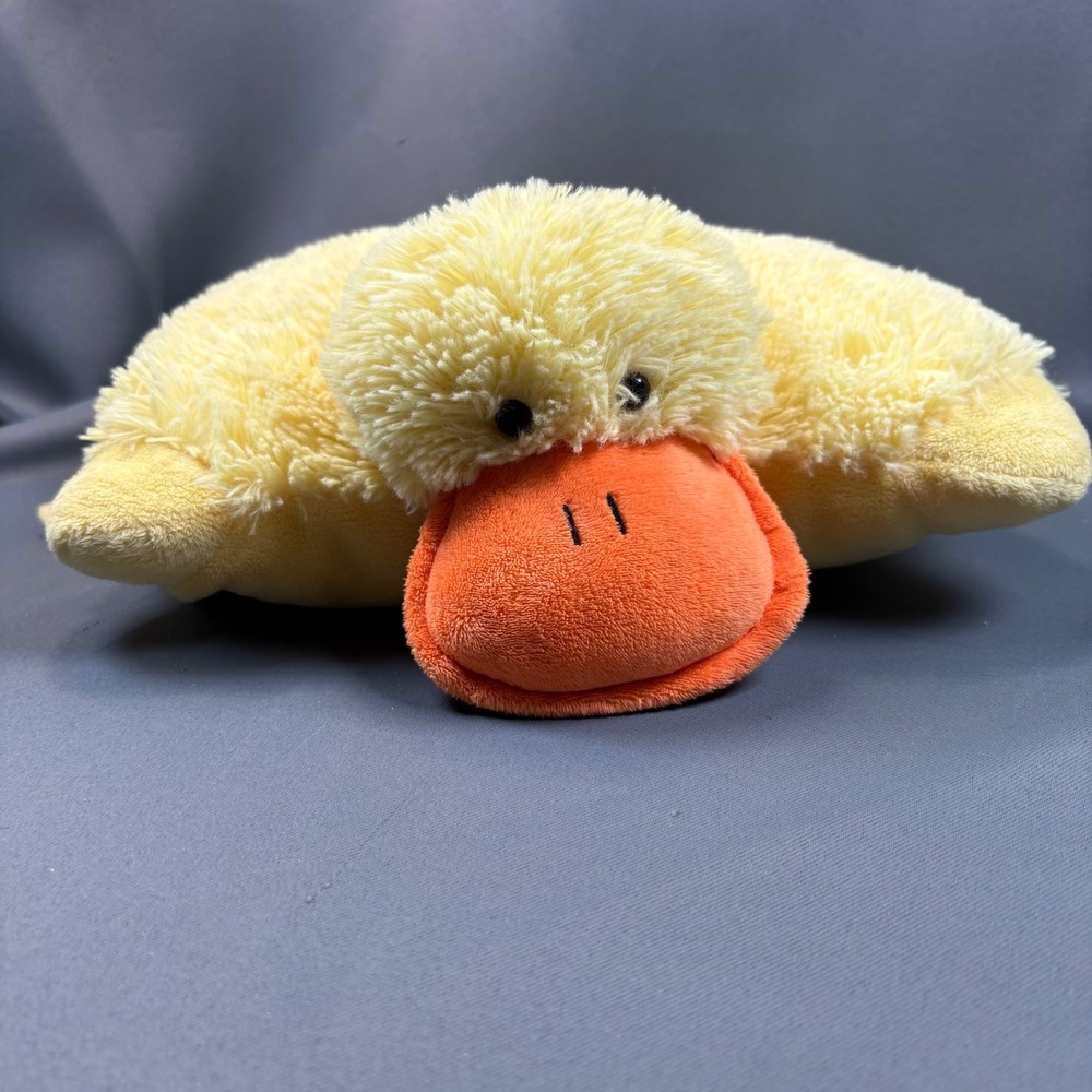 Pillow Pets Pee-wees Duck Plush Yellow Small Excellent Foldable Pillow